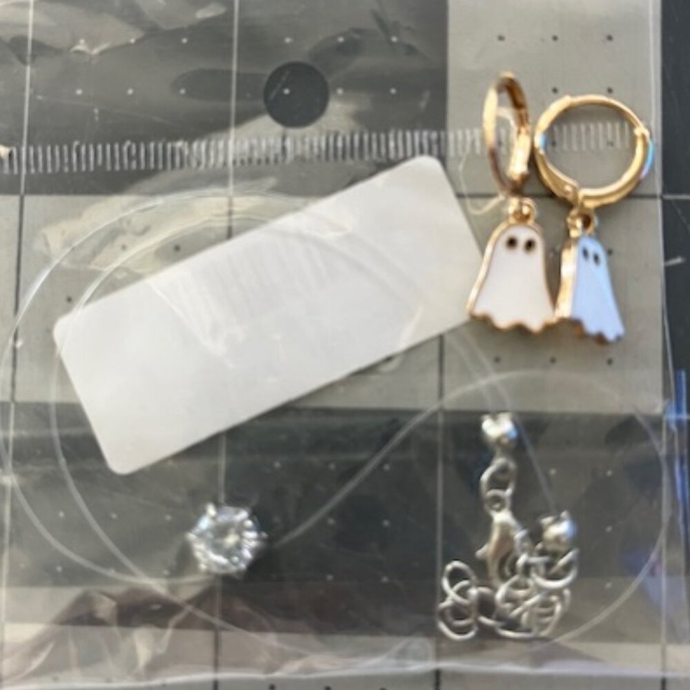 Necklace and Ghost Earrings